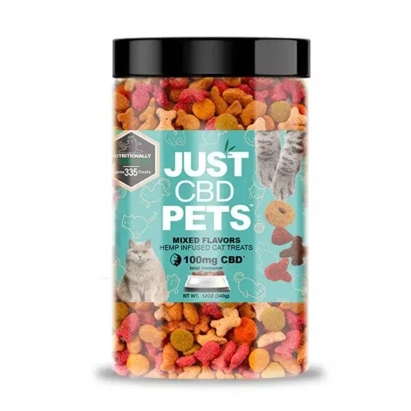 Featured Post Image - Pawsitively Happy Pets: Exploring Just CBD’s CBD Delights for Furry Friends!